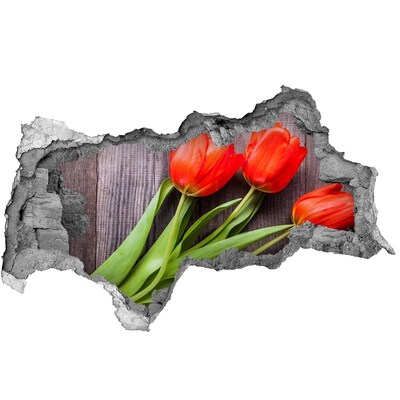 Samolepiaca nálepka Červené tulipány