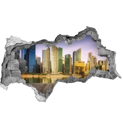 Fototapeta diera na stenu 3D nálepka Singapore