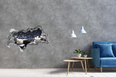 Samolepiaca nálepka fototapeta Kvety na kameňoch