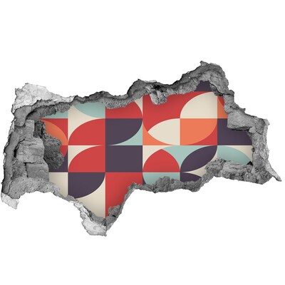 Fotoobraz diera na stenu Geometria v troskách