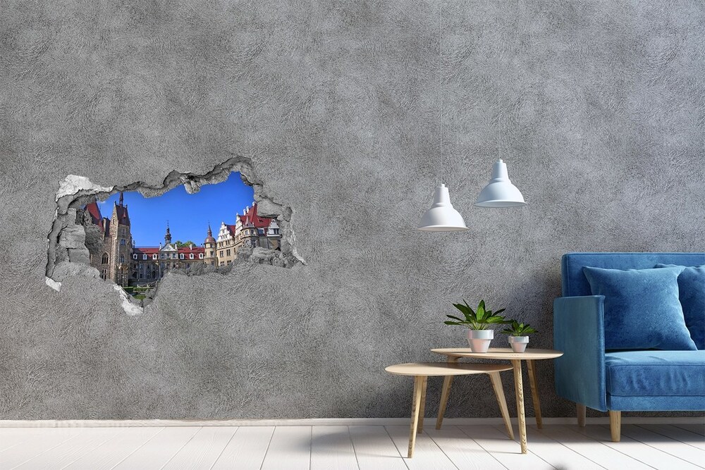 Fototapeta diera na stenu 3D Poľsko zámok moszna