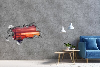 Fototapeta diera na stenu 3D Sunset dubaj