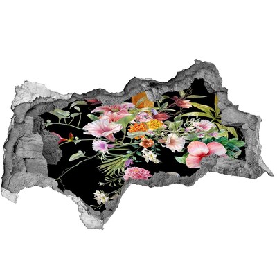 Diera 3D fototapeta nálepka Kvetín a vtákov