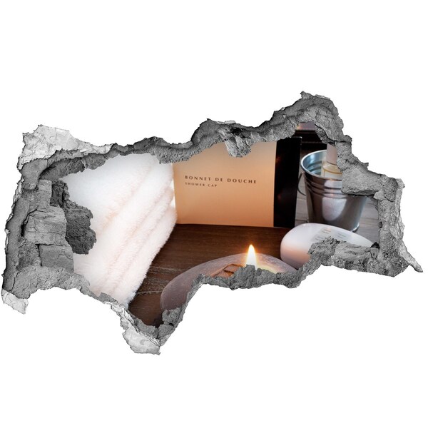 Samolepiaca diera na stenu Relaxujte v kúpeľoch