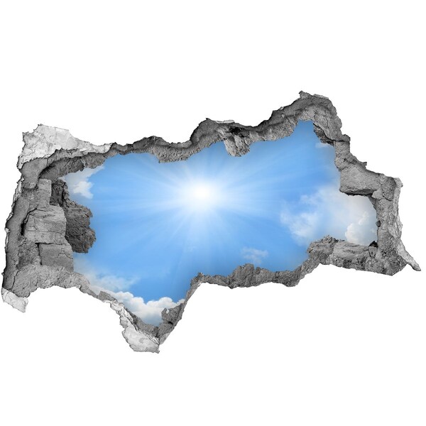 Samolepiaca diera na stenu Obloha so slnečnými lúčmi