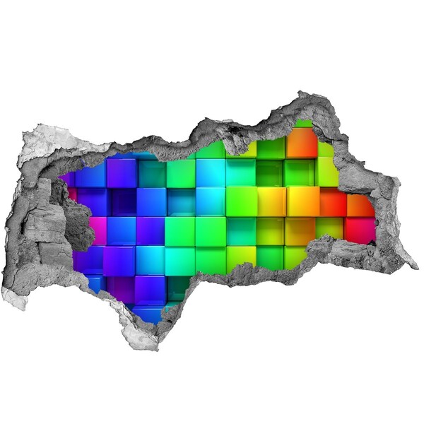 Diera 3D fototapeta nálepka Farebné boxy