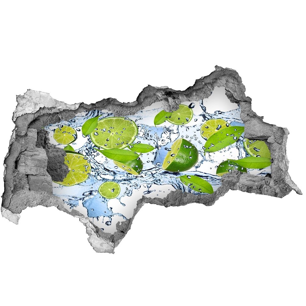 Nálepka 3D diera Vápna a vody
