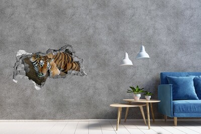 Diera 3D fototapeta nálepka Tiger na strome