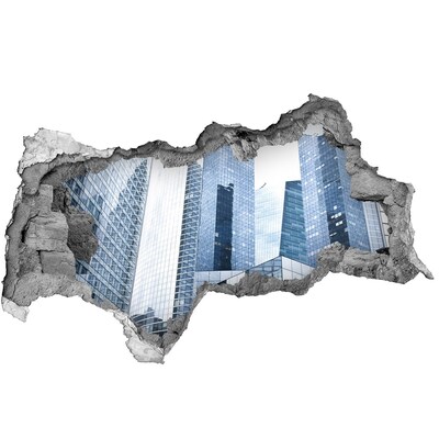 Fototapeta diera na stenu 3D Moderná architektúra v mestskej krajine