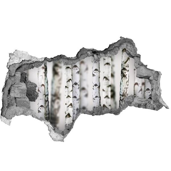 Fototapeta nálepka na stenu Lesná oáza za múrom