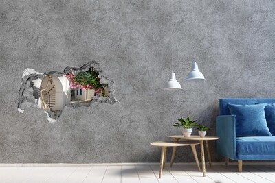 Fototapeta diera na stenu 3D Očarujúca ulica v Grécku