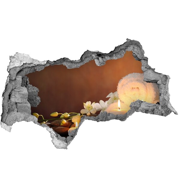 Samolepiaca diera na stenu Relaxujte v kúpeľoch