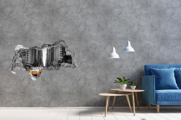 Foto fotografie diera na stenu Newyorské taxíky v mestskej krajine