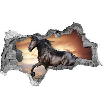 Diera 3D fototapeta na stenu Kluse kôň
