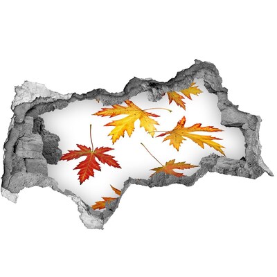 Samolepiaca nálepka na stenu Jesenná scenéria s listami