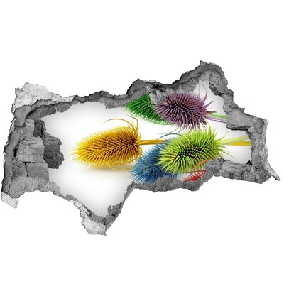 Samolepiaca diera nálepka betón Kvetinová explózia v betóne