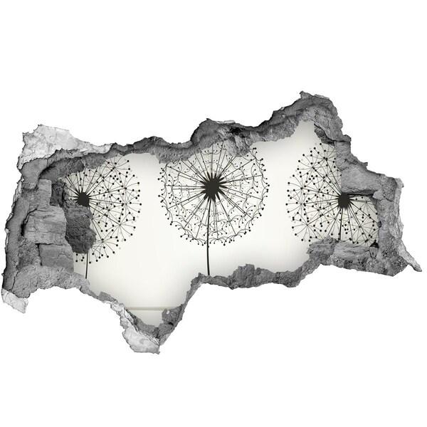 Samolepiaca diera na stenu Púpavy pri stene