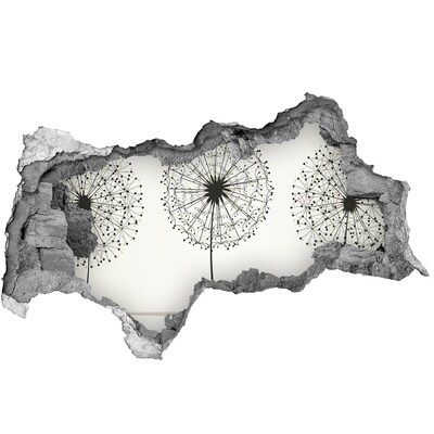 Samolepiaca diera na stenu Púpavy pri stene