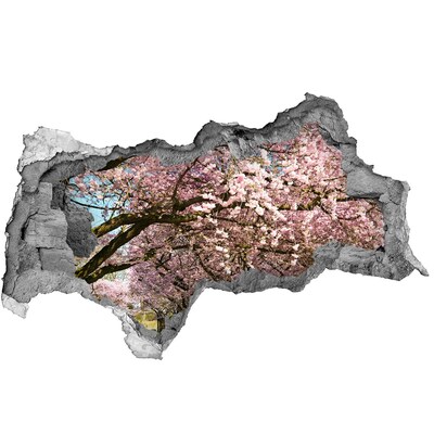 Samolepiaca diera na stenu Kvitnúce čerešne v jarnom parku
