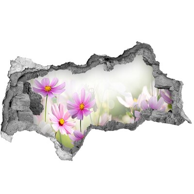 Samolepiaca diera na stenu Kvetinový raj za múrom