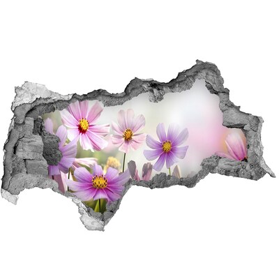 Samolepiaca diera na stenu Kvety na lúke