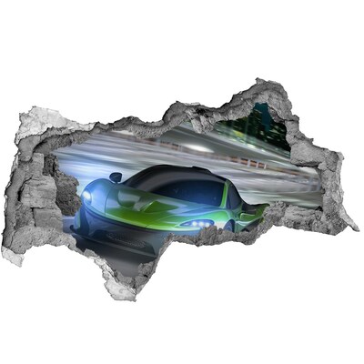 Foto fotografie diera na stenu Športové auto v akcii