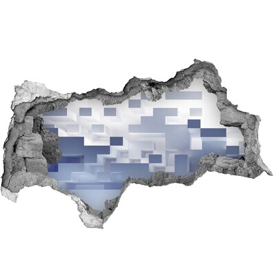 Diera 3D fototapeta nálepka Abstraktný priestor v modrých odtieňoch