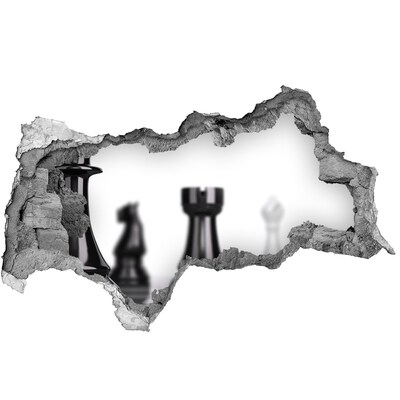Samolepiaca diera na stenu Šachová figúrka