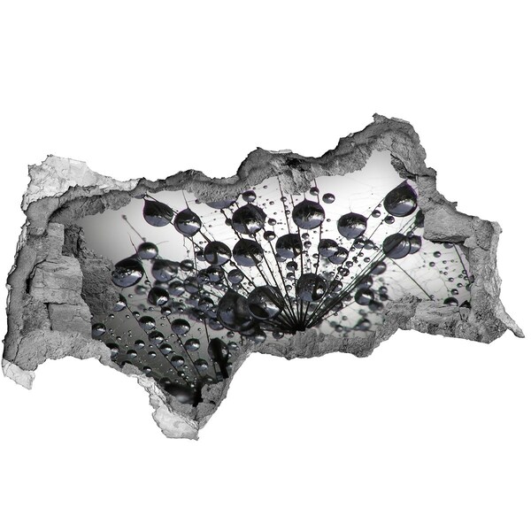 Samolepiaca diera nálepka Kvapky vody na púpave