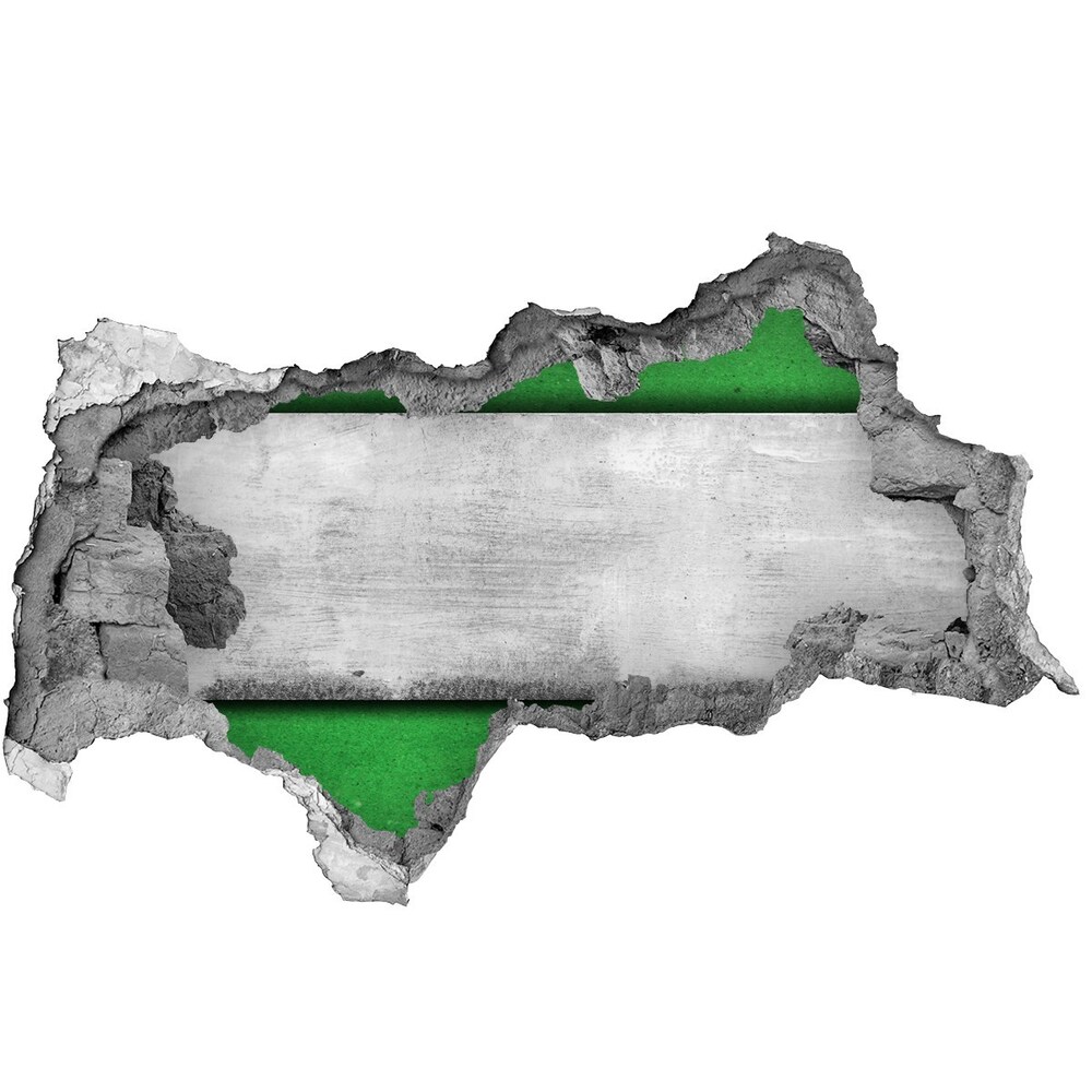 Diera 3D fototapeta nálepka Zelená stena