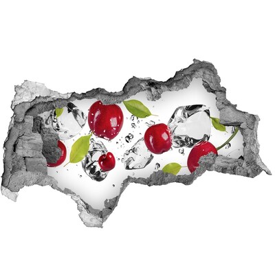 Nálepka 3D diera Ovocie v ľade