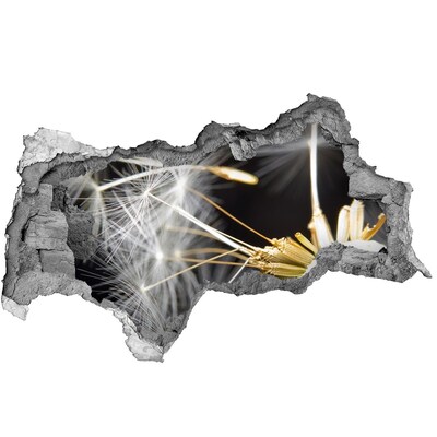 Samolepiaca diera na stenu Kvetinový sen cez dieru v stene