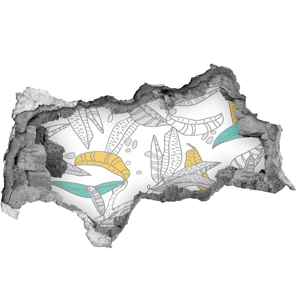 Fotoobraz diera na stenu Tropická oáza uprostred betónu