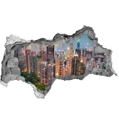 Fototapeta diera na stenu 3D nálepka Hongkong