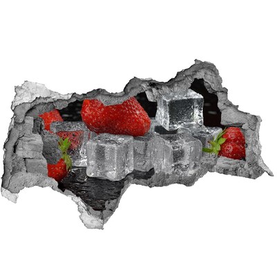 Nálepka 3D diera na stenu Ovocný chlad v letnom štýle