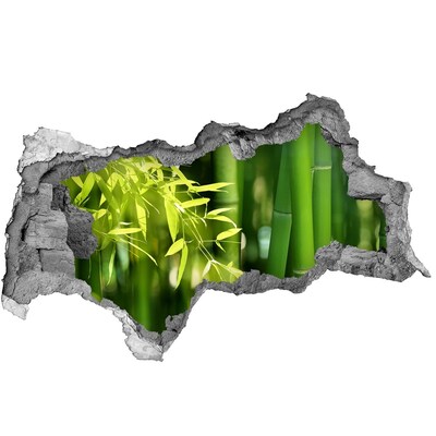 Samolepiaca diera na stenu nálepka Zelený bambusový les