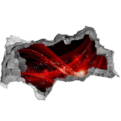 Diera 3D fototapeta nálepka Červený vír v betóne