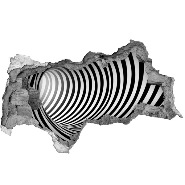 Diera 3D fototapeta nálepka Ilúzia točiacej sa tunela