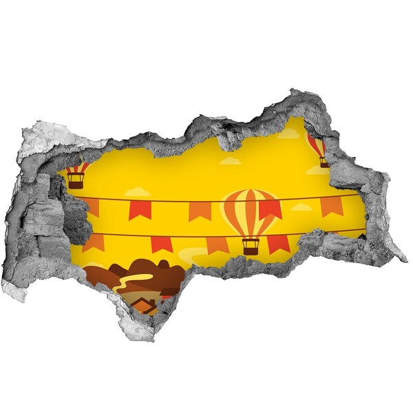 Samolepiaca nálepka Balónová krajina v horách