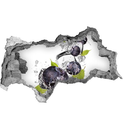 Nálepka 3D diera na stenu Ovocný ľadový vodopád