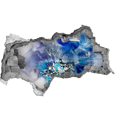 Diera 3D fototapeta nálepka Podvodný svet v diere