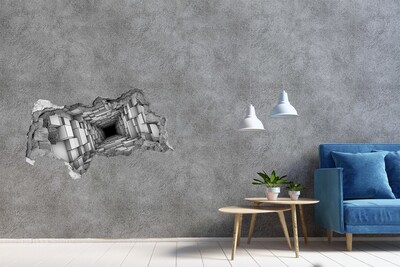 Diera 3D fototapeta nálepka Interiér kockového bludiska