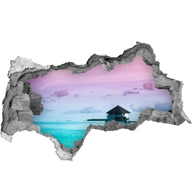 Nálepka fototapeta na stenu Tropická oáza pri vode