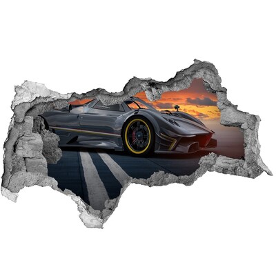 Foto fotografie diera na stenu Pretekárske auto na trati