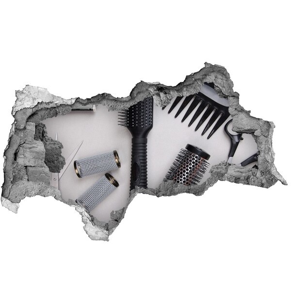 Samolepiaca diera na stenu Kadernícke doplnky v diere v stene