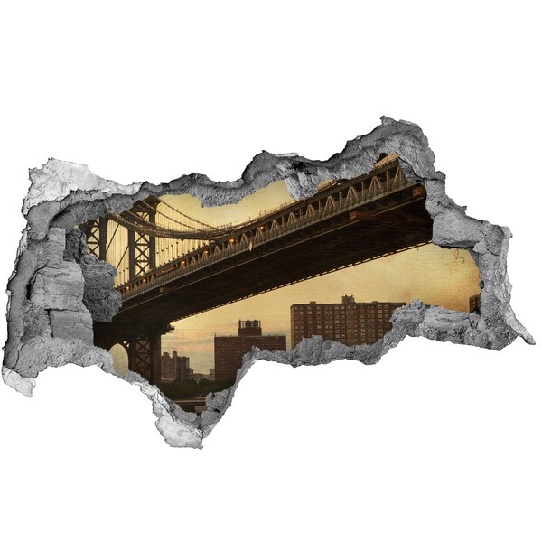 Fototapeta diera na stenu 3D Newyorský most