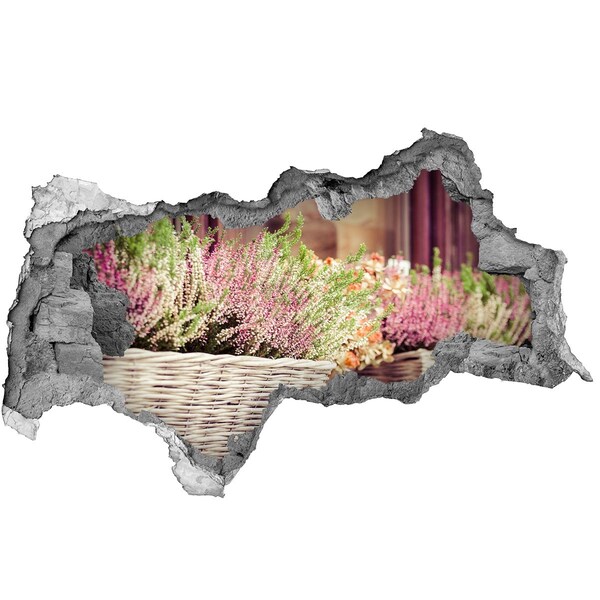 Samolepiaca diera na stenu Kvetinový kútik v záhrade