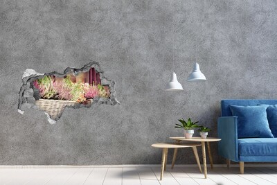 Samolepiaca diera na stenu Kvetinový kútik v záhrade