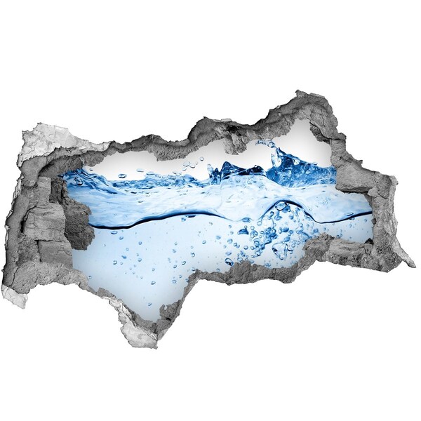 Samolepiaca diera na stenu nálepka Voda
