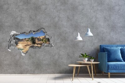 Nálepka fototapeta 3D na stenu Tehla oáza